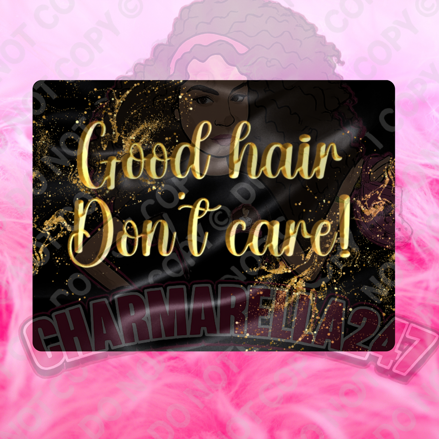 Good Hair Don’t Care Chopping Board