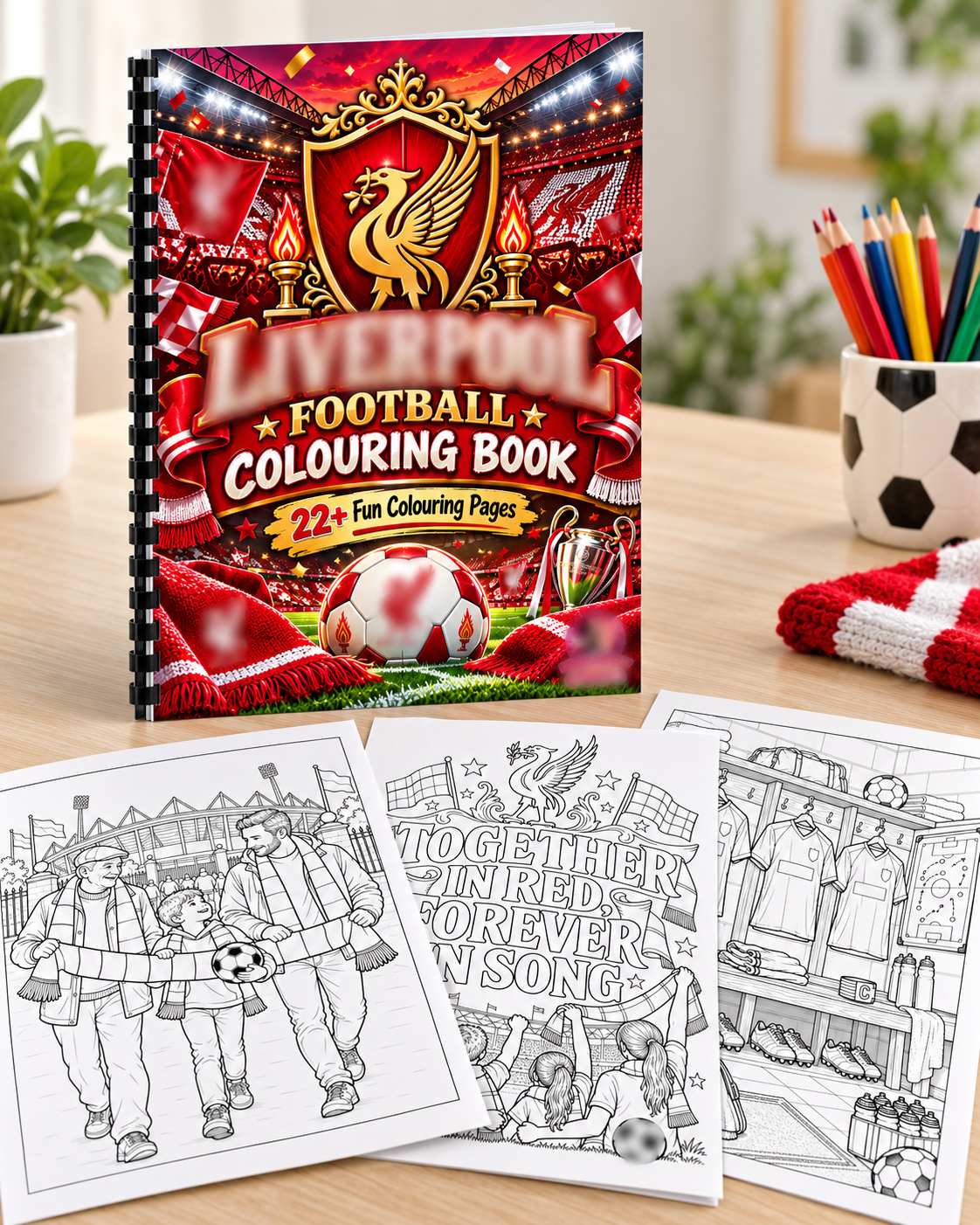 Liver-Pool A4 Colouring Book