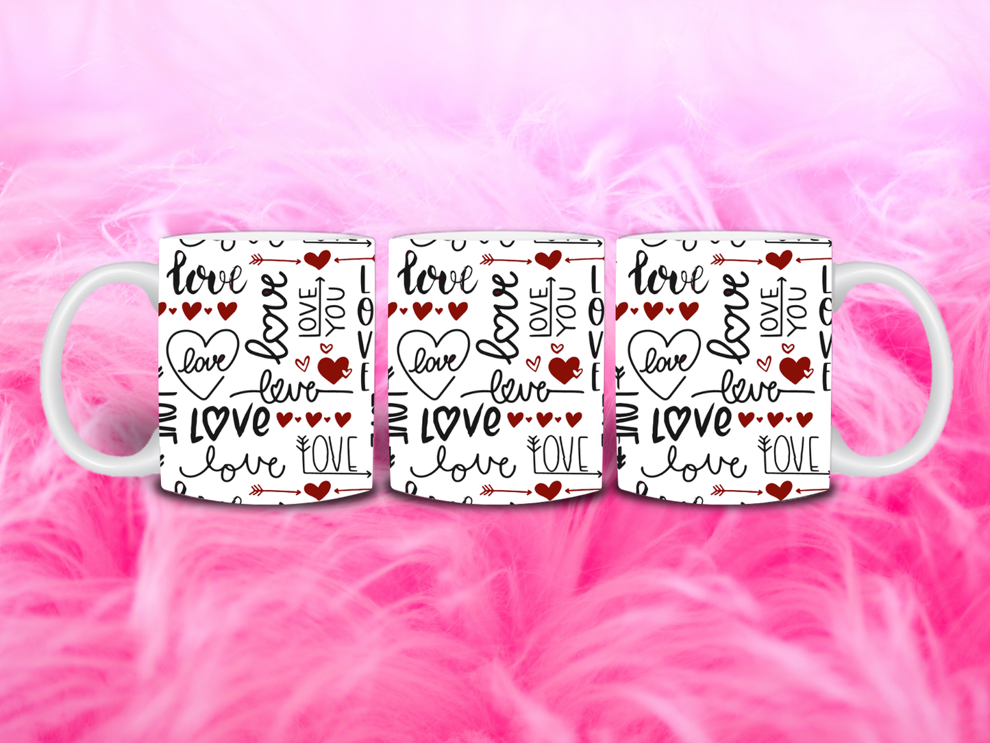 Love Pattern 11oz Mug