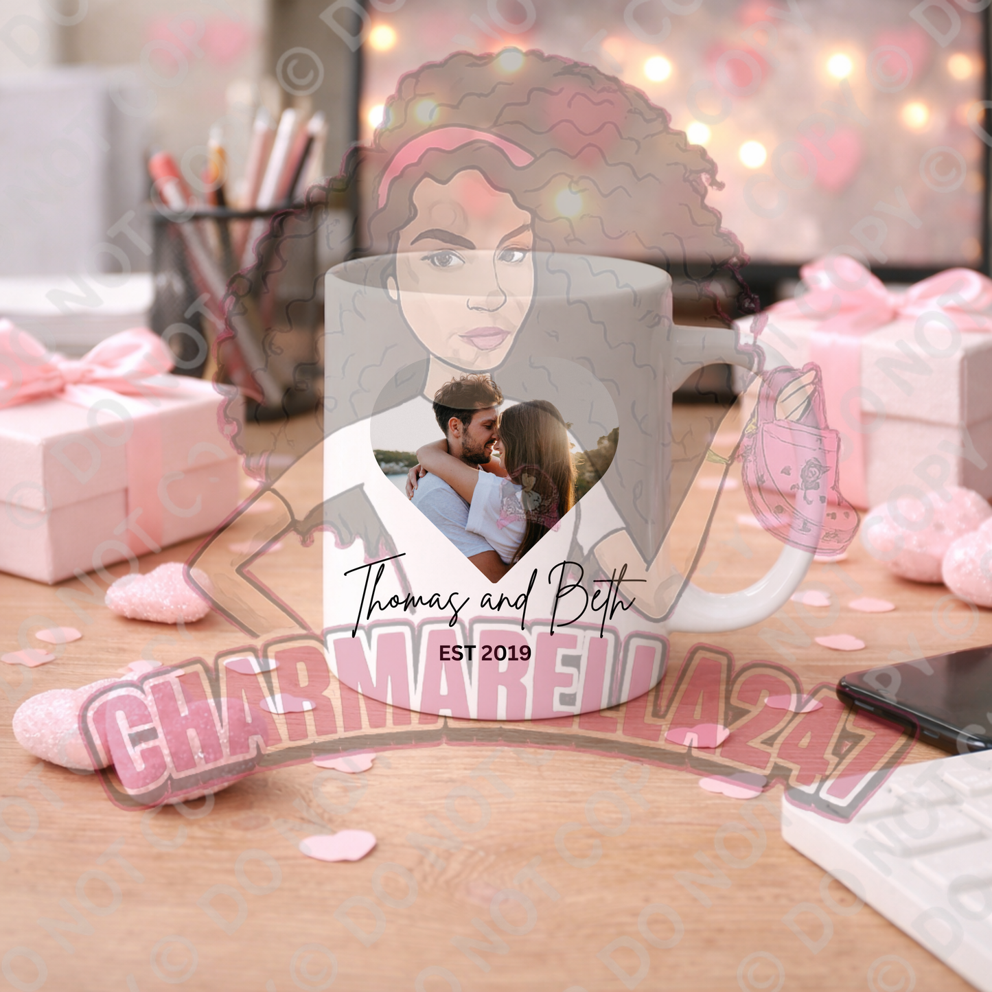 Personalised Photo Valentines 11oz Mug