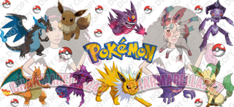 Poke emon 16oz UVDTF Wrap