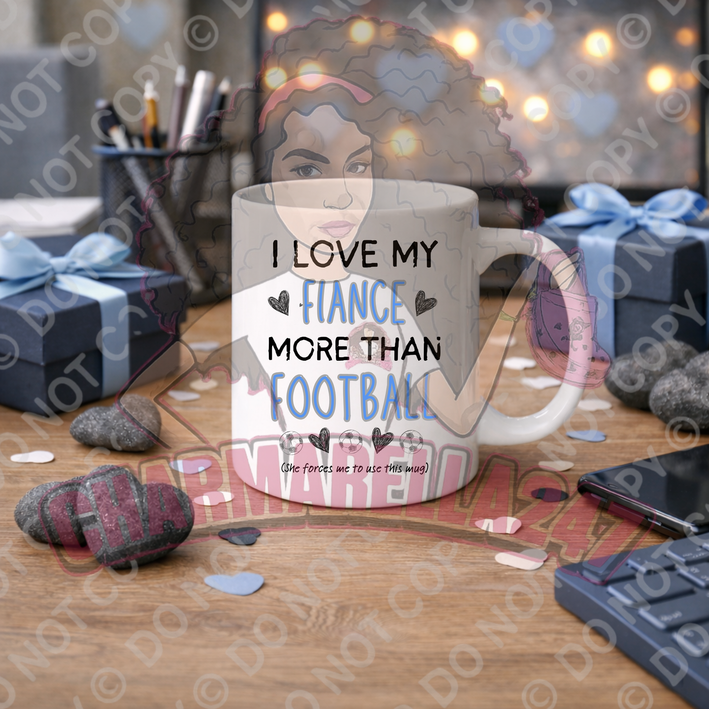 Funny Football Valentines 11oz Mug