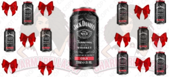 Jack D Can Bows 16oz UVDTF Wrap