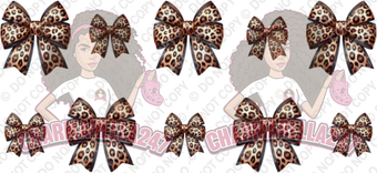 Leopard Bows 16oz UVDTF Wrap
