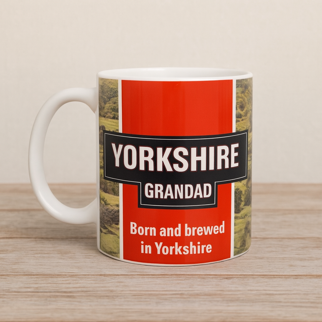 Yorkshire Family Mug – 11oz Tea & Coffee Cup | Nan, Mum, Mam, Dad, Grandma, Grandad, Lass, Lad