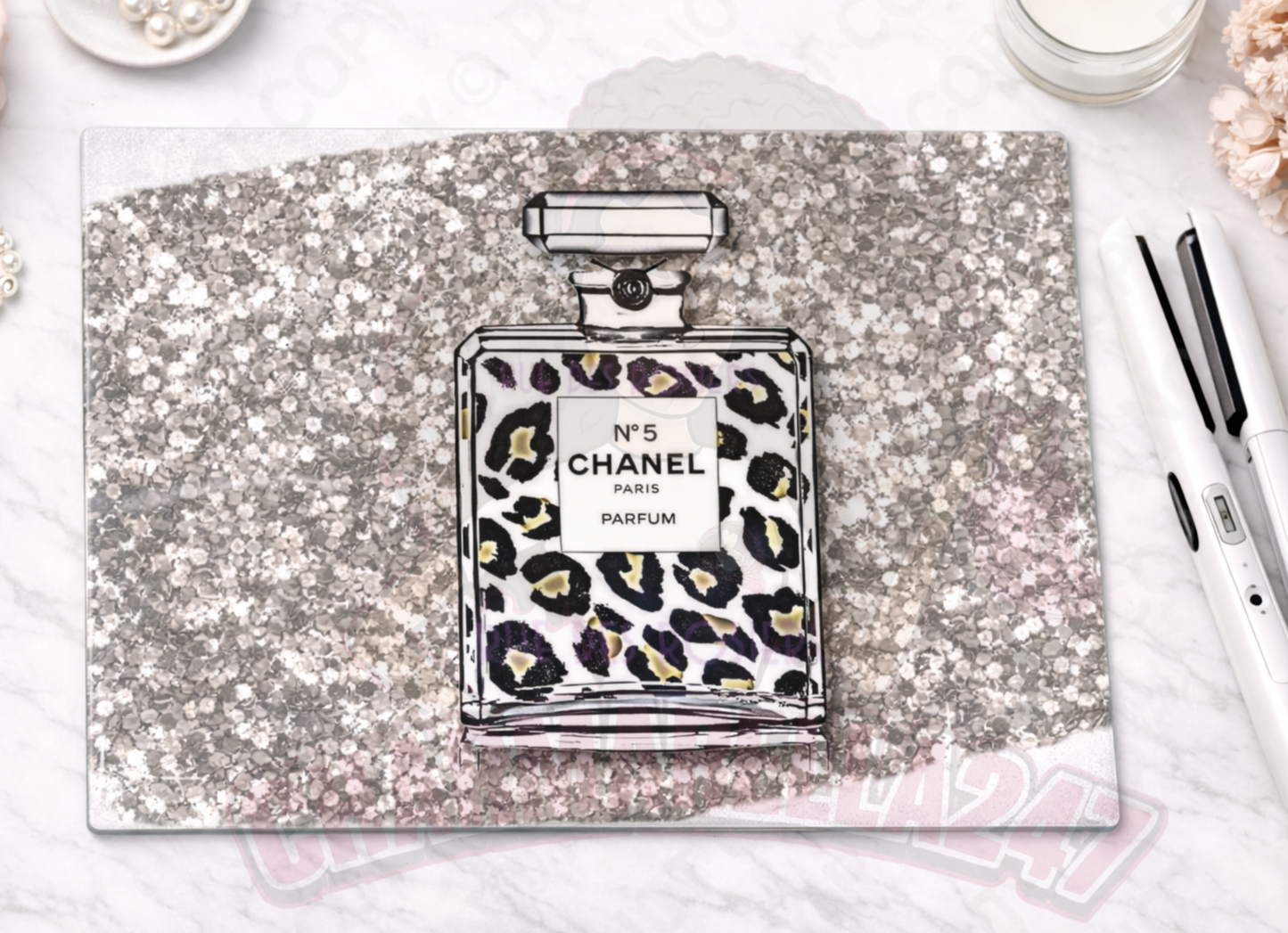 Cha-Nel Leopard Chopping Board
