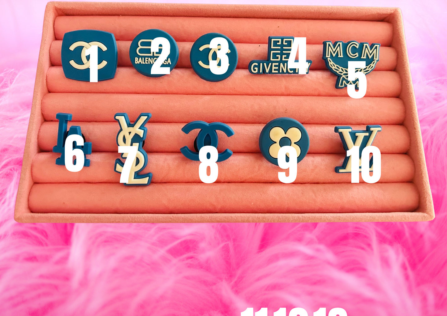 Cobalt Blue PVC Charms