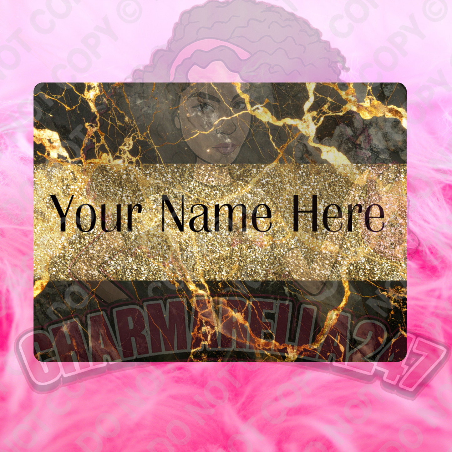 Black & Gold Marble Look Chopping Board