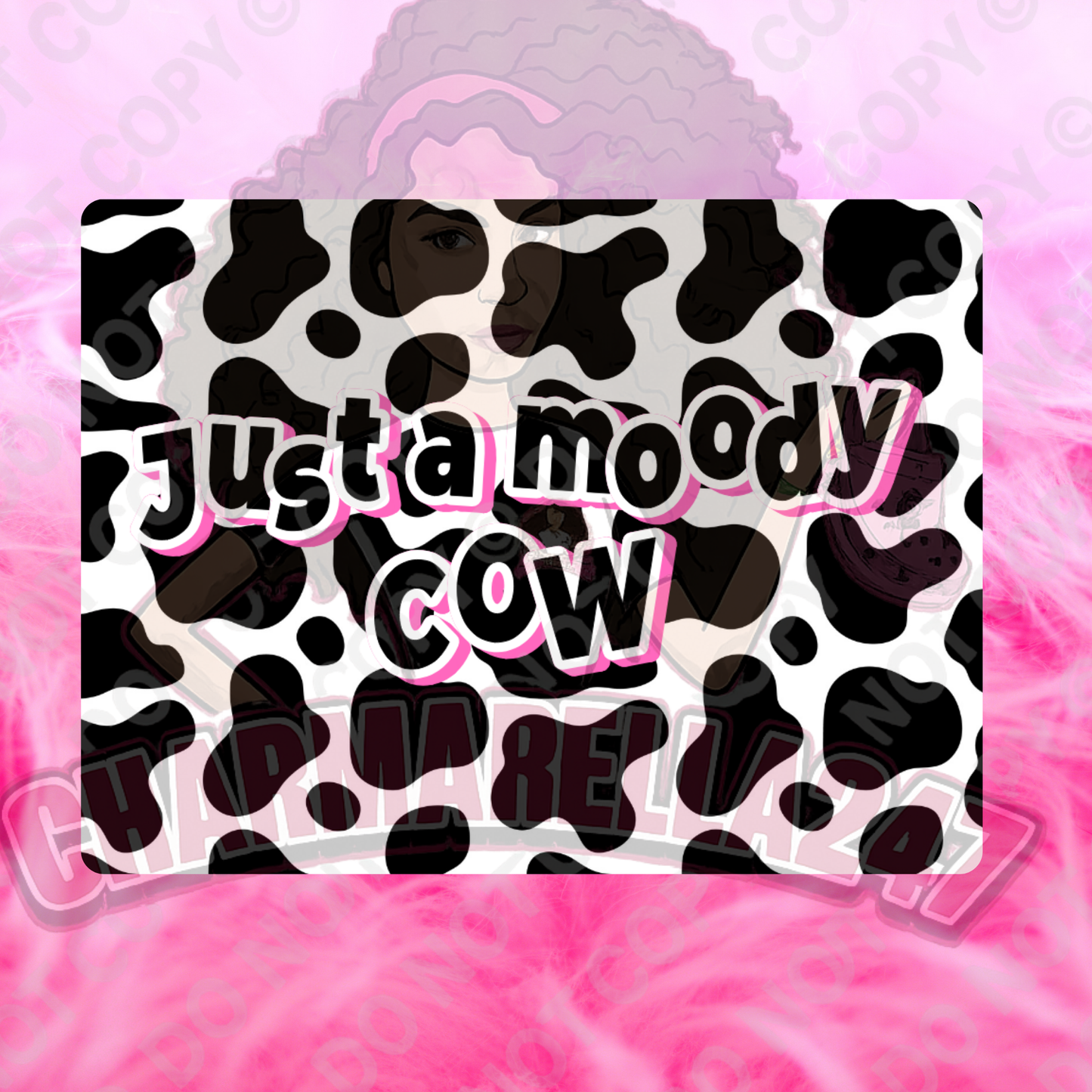 Just A Moody Cow Chopping Board