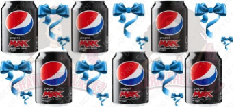 Pep-si Max Blue Bows 16oz UVDTF Wrap
