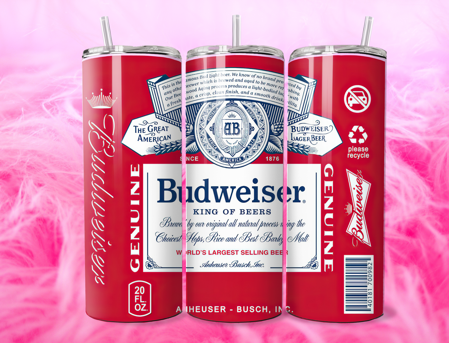 READY TO PRESS 20oz TUMBLER WRAP PRINT BEER DRINKS