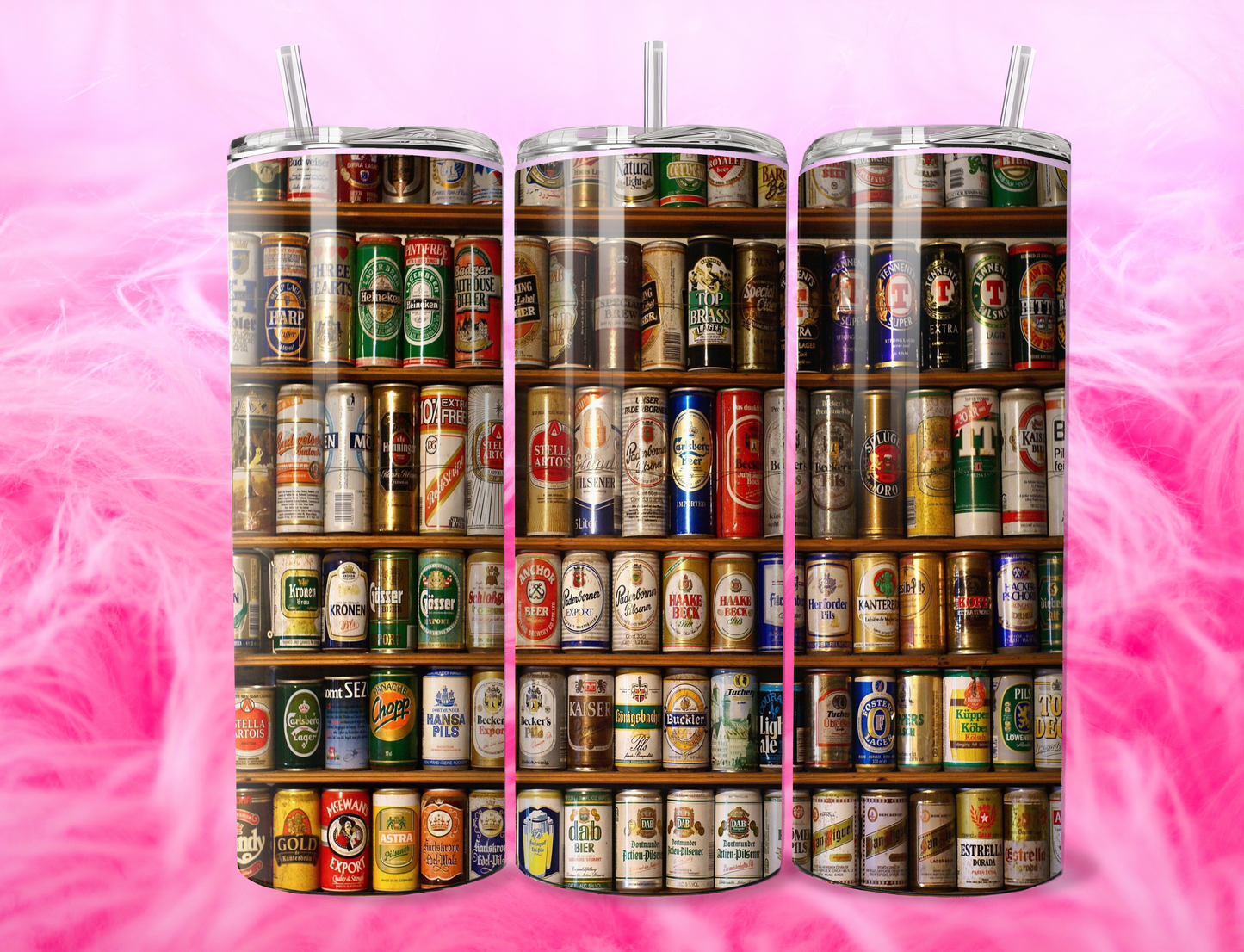 READY TO PRESS 20oz TUMBLER WRAP PRINT BEER DRINKS