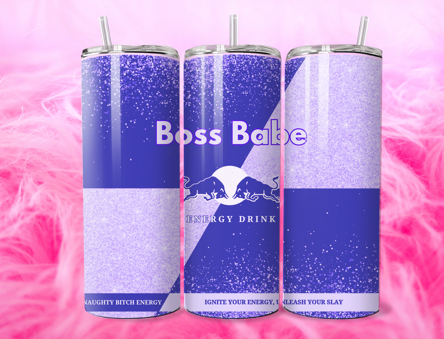 READY TO PRESS 20oz TUMBLER WRAP PRINT BOSS BABE