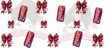 Cola Can & Red Bows 16oz UVDTF Wrap