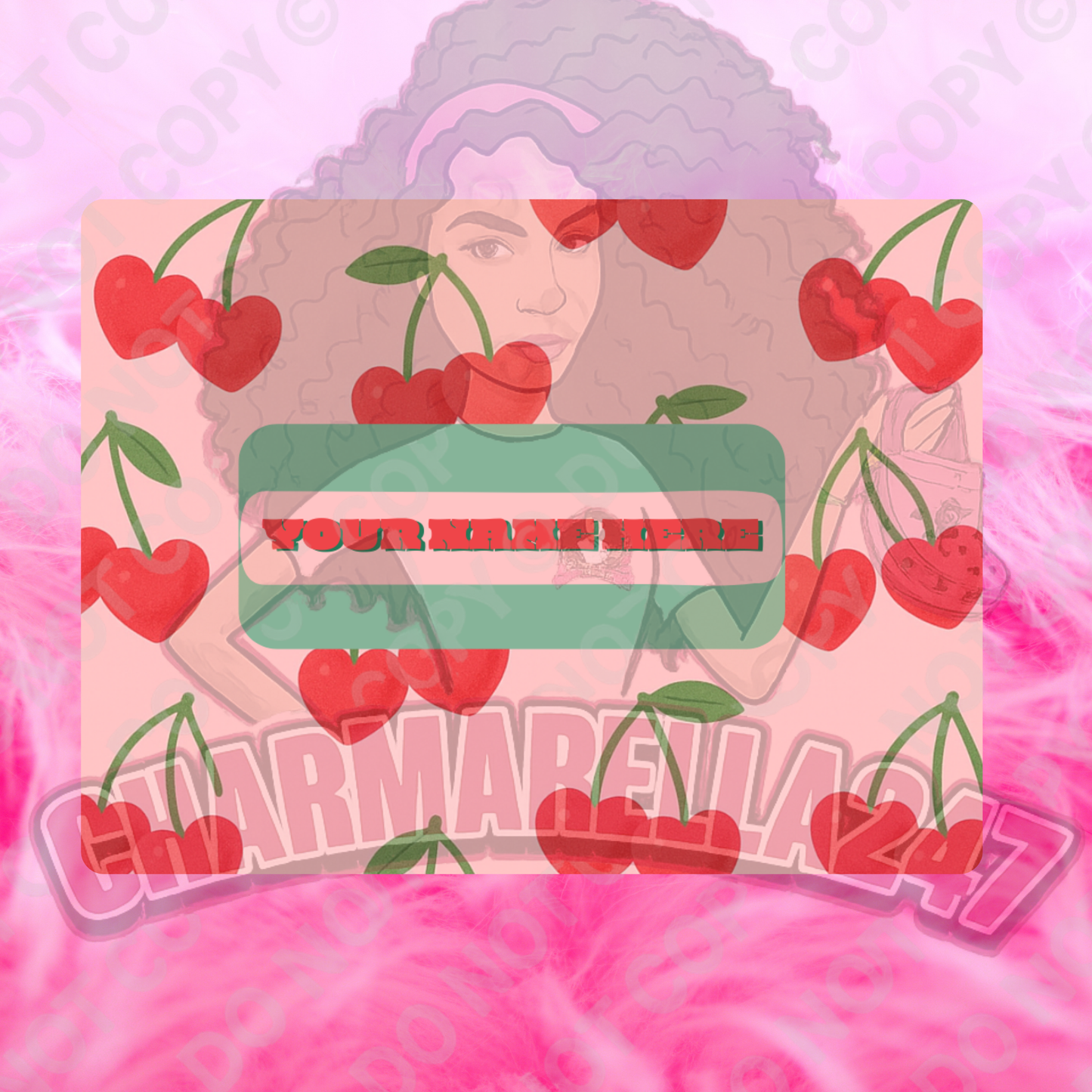 Cherry Hearts Chopping Board