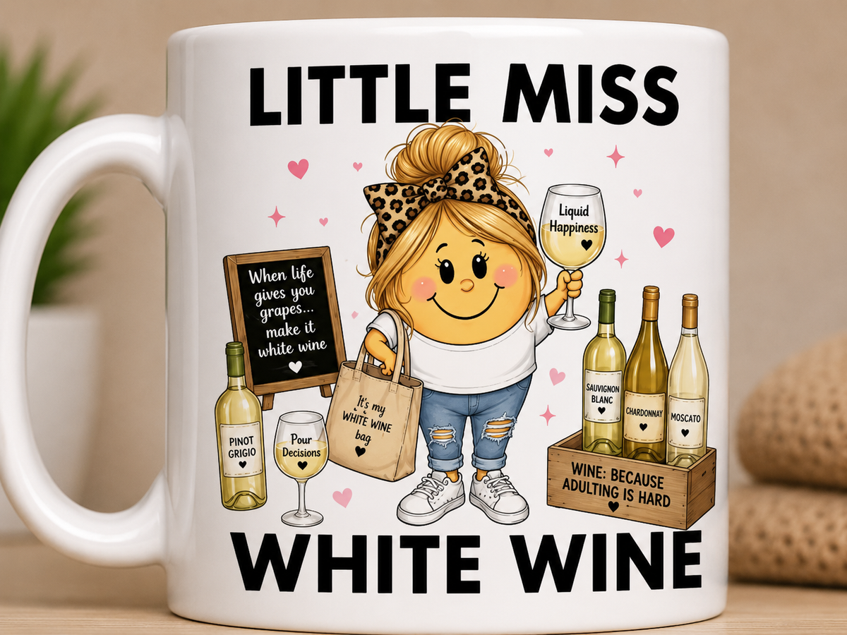 Little Miss White Wine 11oz Coffee/Tea Mug