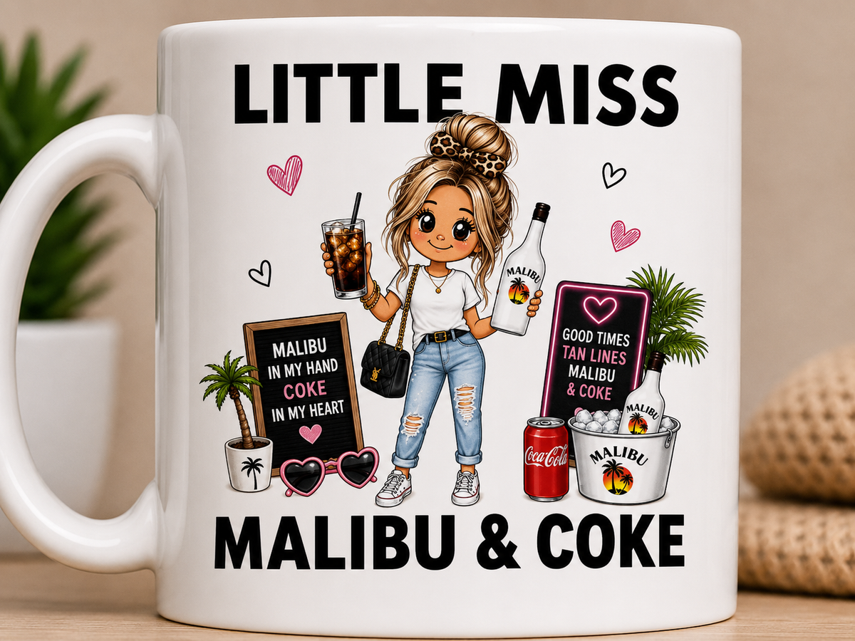 Little Miss Malibu & Coke 11oz Coffee/Tea Mug