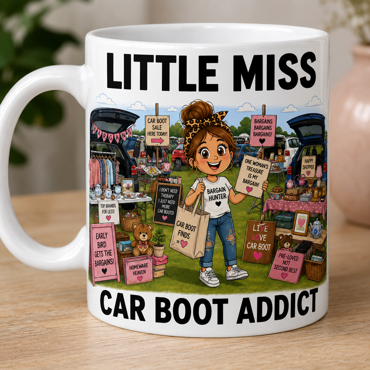Little Miss Car Boot Addict 11oz Coffee/Tea Mug