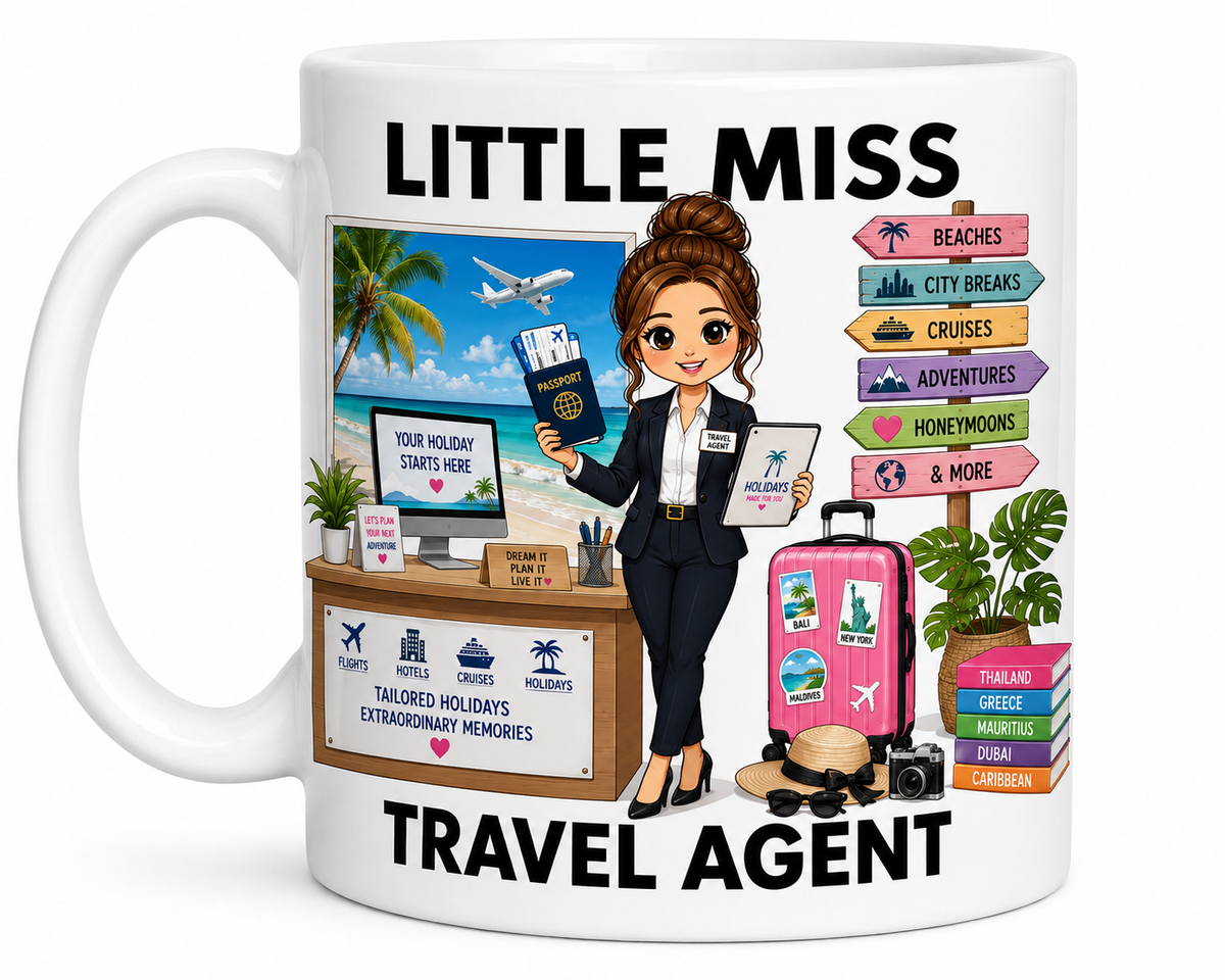Little Miss Travel Agent 11oz Coffee/Tea Mug