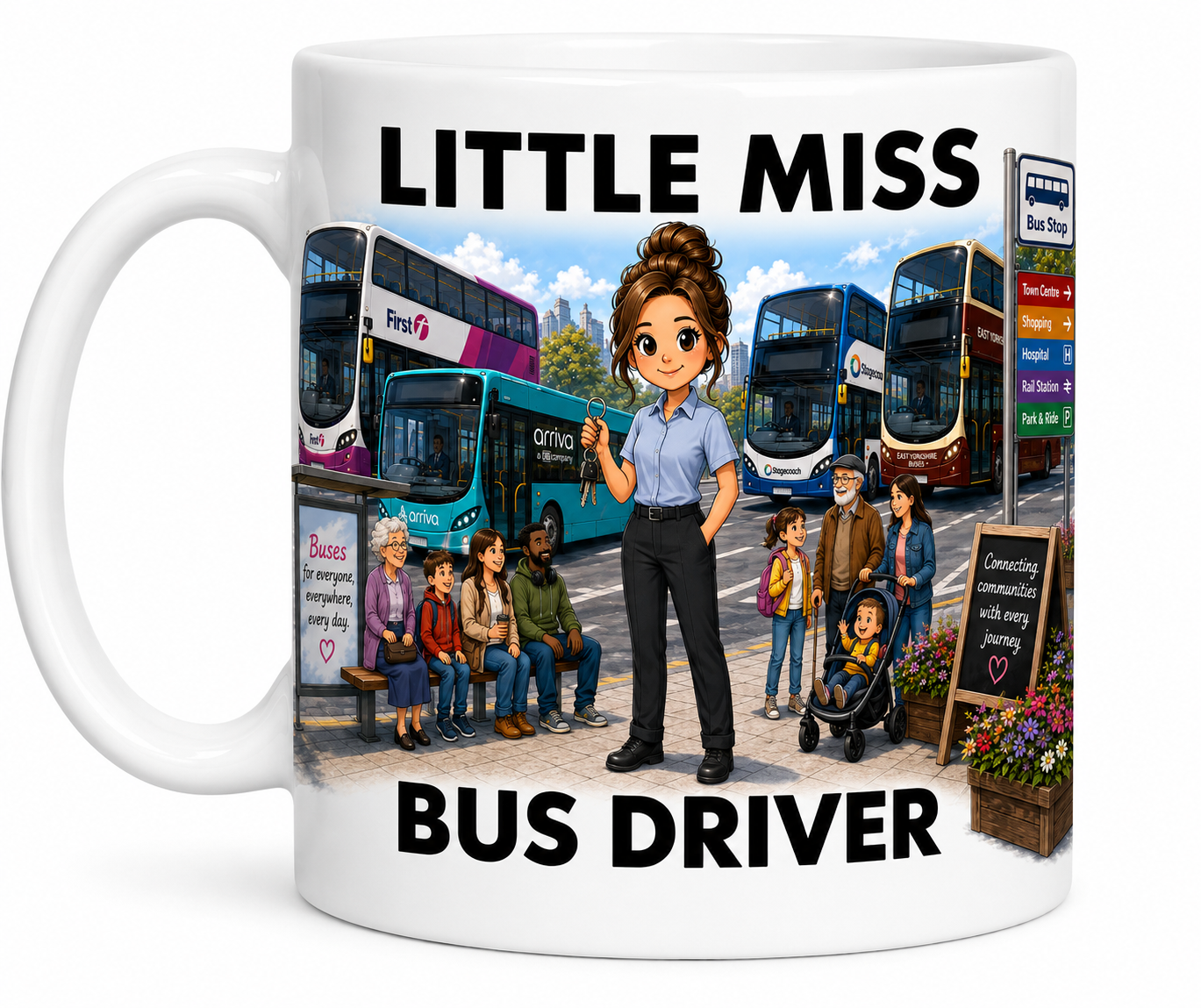 Little Miss Bus Driver 11oz Coffee/Tea Mug