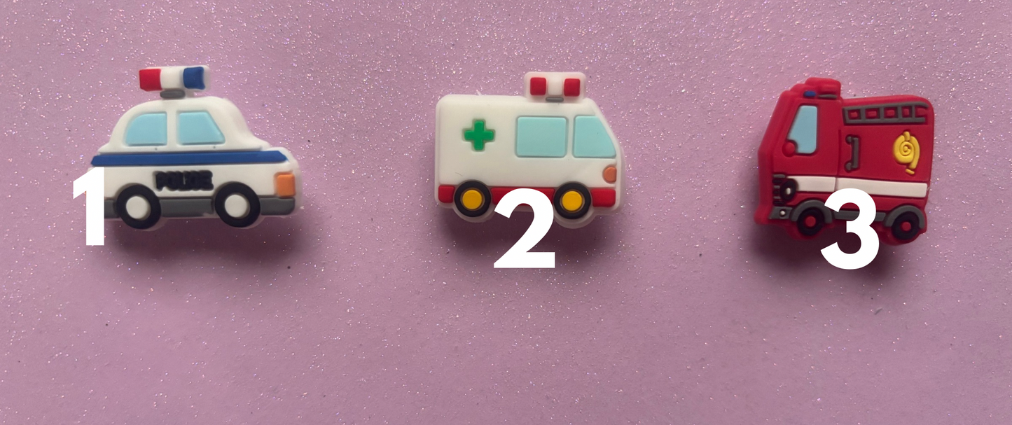 EMERGENCY VEHICLES PVC Charms