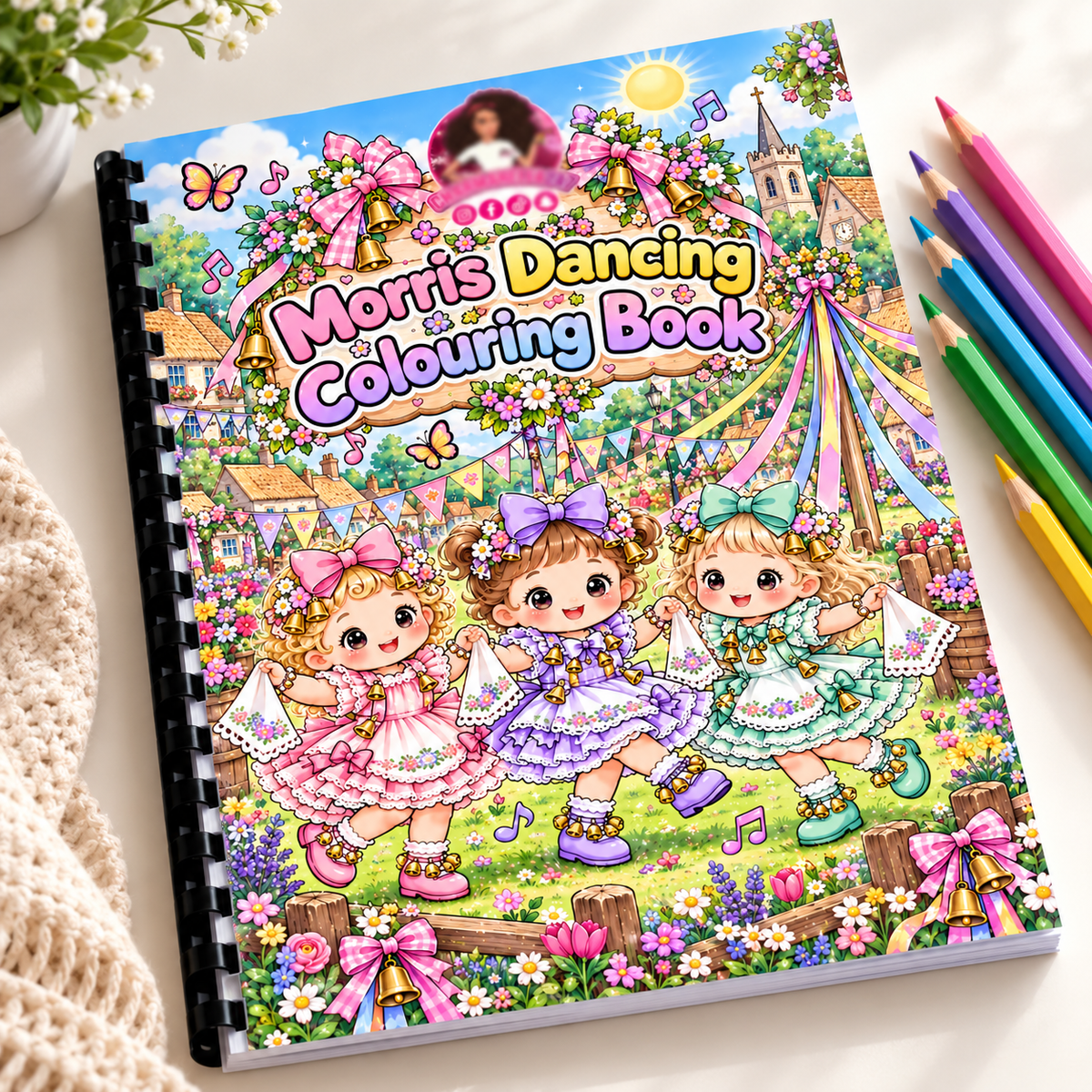 Morris Dancing A4 Colouring Book