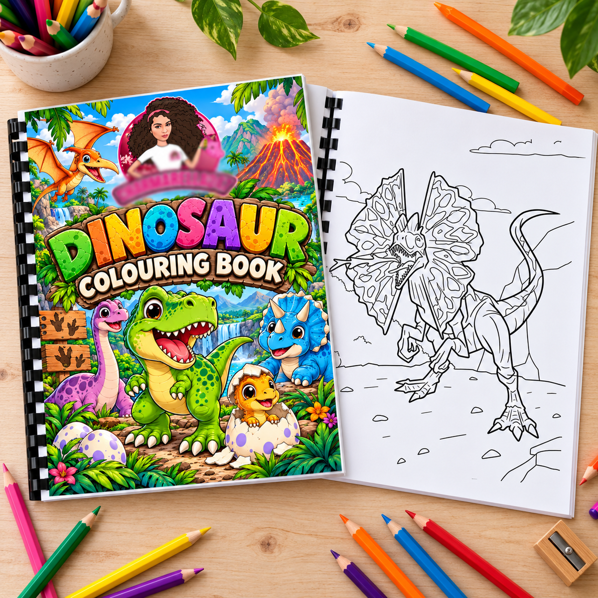Dinosaurs A4 Colouring Book