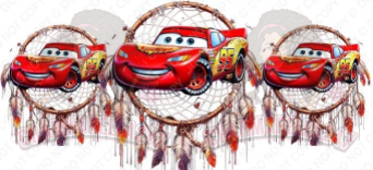 Cars Dreamcatcher 16oz UVDTF Wrap