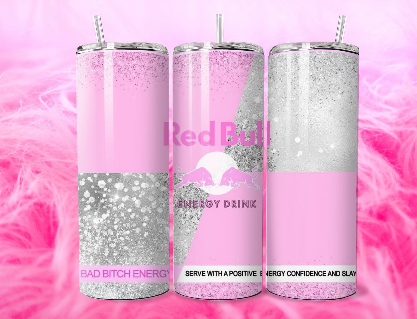 READY TO PRESS 20oz TUMBLER WRAP PRINT R BULL DRINK