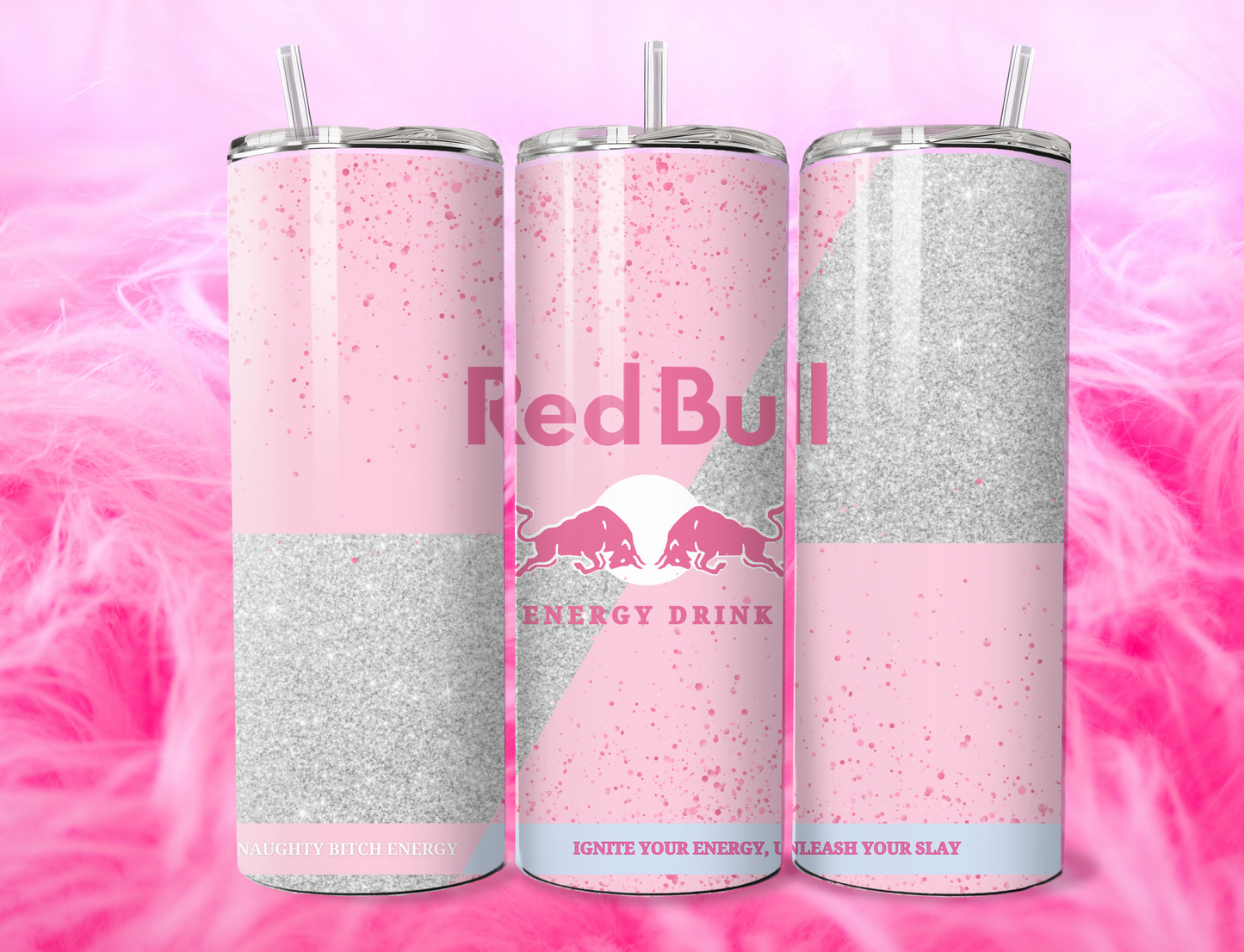 READY TO PRESS 20oz TUMBLER WRAP PRINT R BULL DRINK