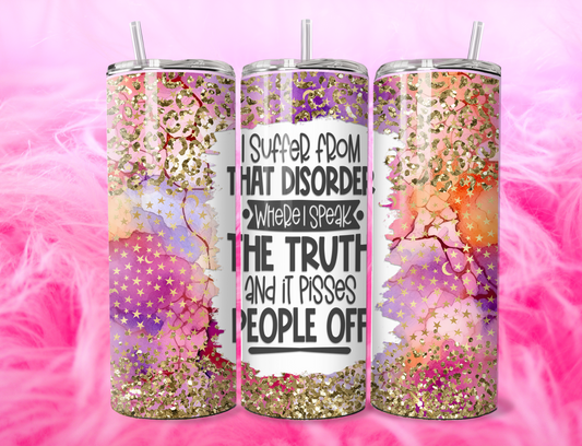 READY TO PRESS 20oz TUMBLER WRAP PRINT TRUTH DISORDER