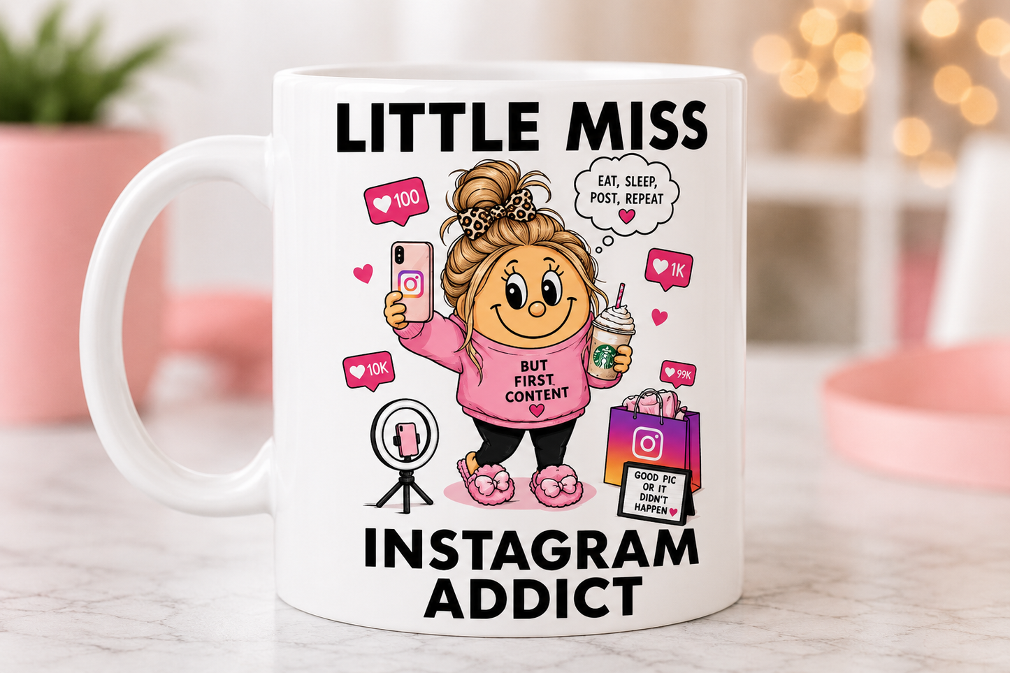Little Miss Insta Addict 11oz Coffee/Tea Mug