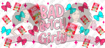 P-Louise Bad B Energy 16oz UVDTF Wrap