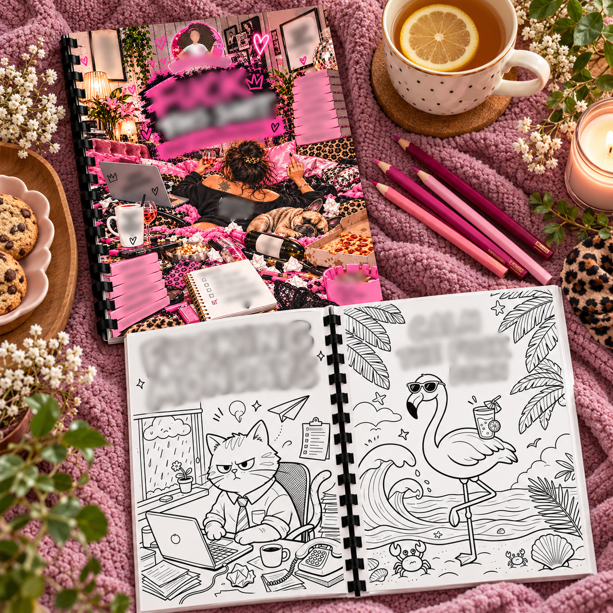 Funny Adult Chaos Sweary A4 Colouring Book