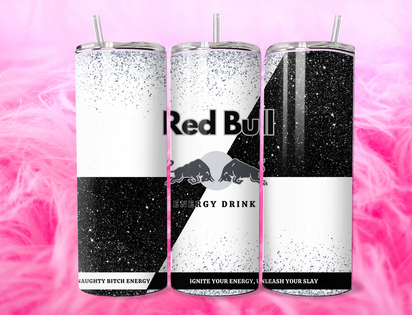 READY TO PRESS 20oz TUMBLER WRAP PRINT R BULL DRINK
