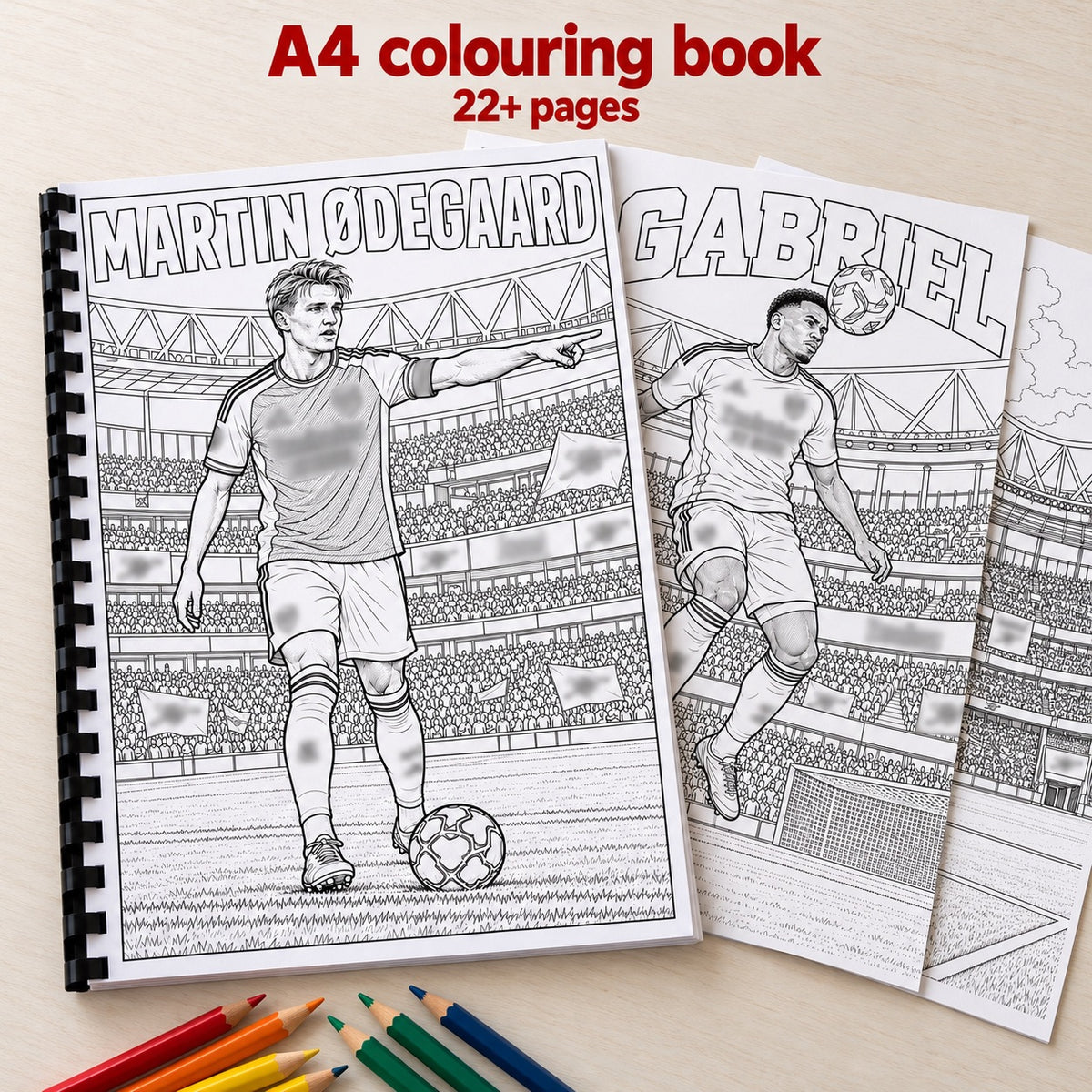 Arse-nal A4 Colouring Book