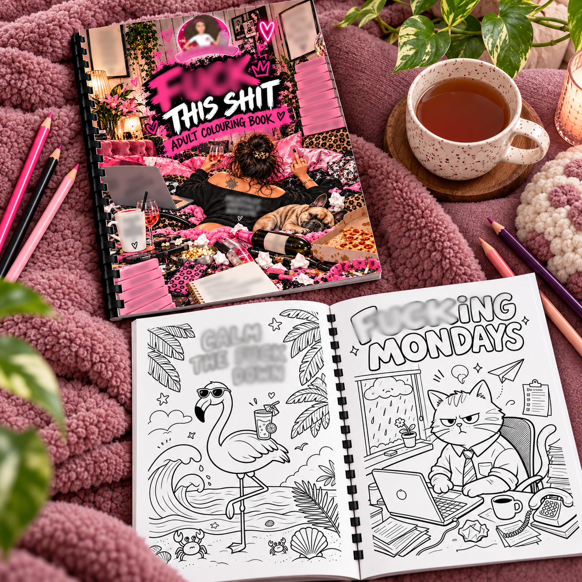 Funny Adult Chaos Sweary A4 Colouring Book