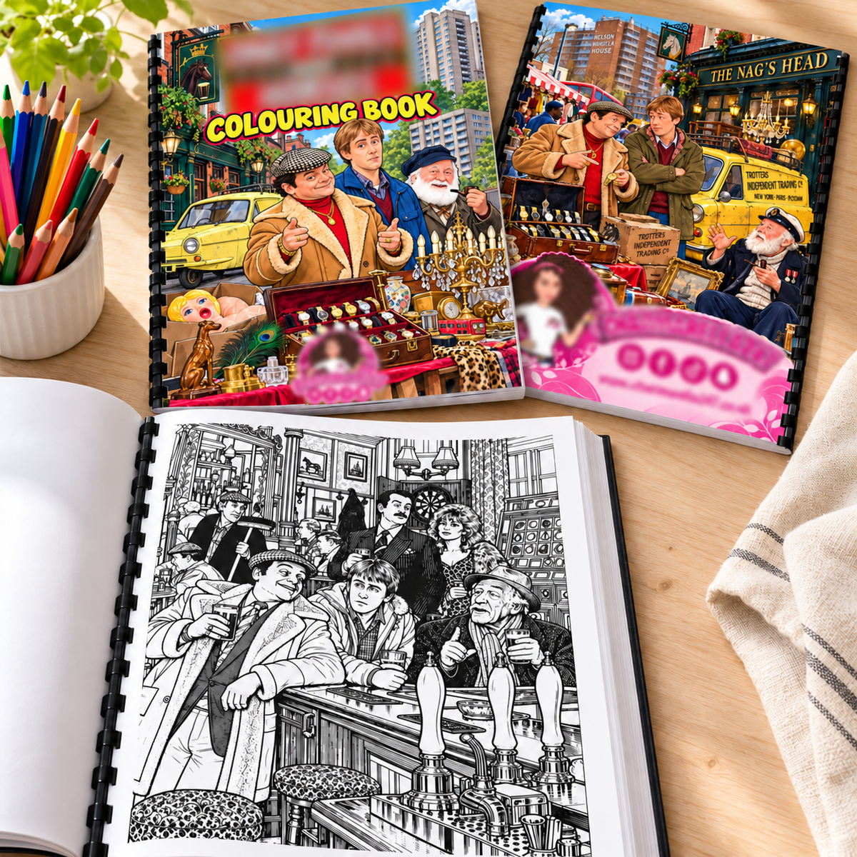 British Comedy A4 Colouring Book