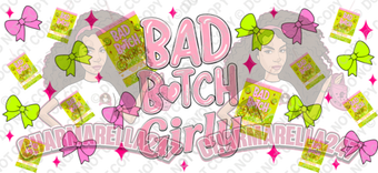 P-Louise Bad B Energy 16oz UVDTF Wrap