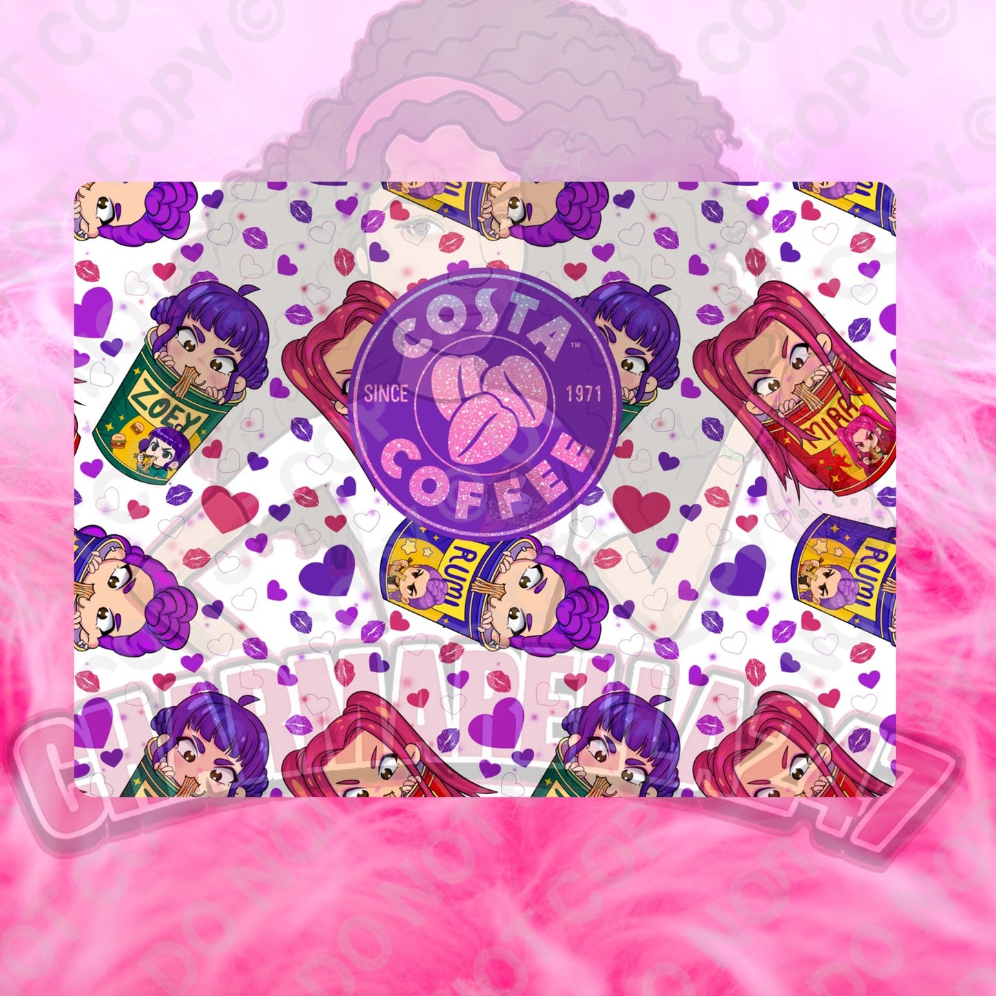 Cos-ta K-Pop Dem Hunters Chopping Board