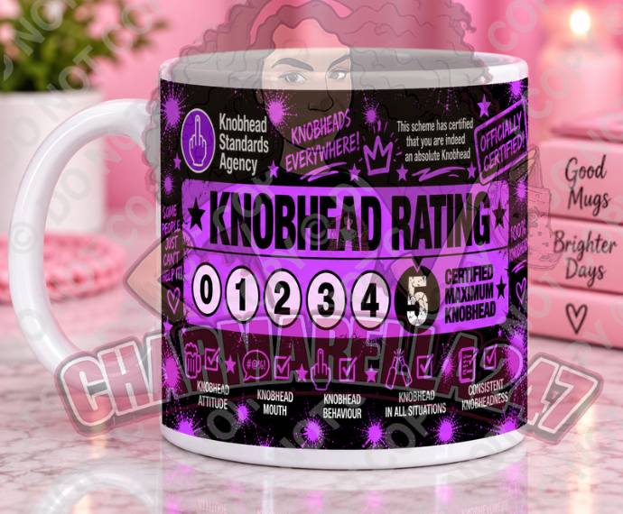 Sweary Rating 11oz Digital Mug Design