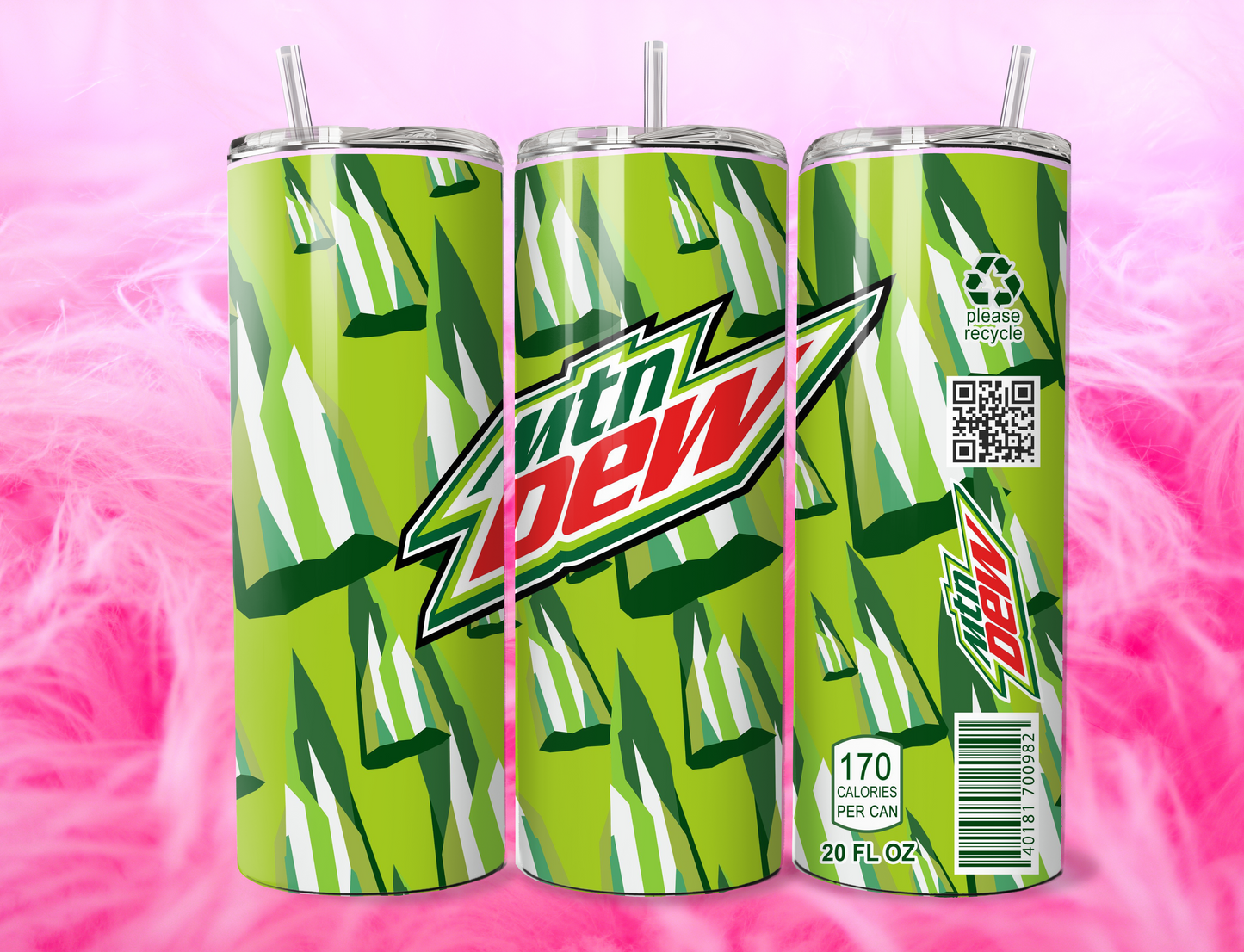 READY TO PRESS 20oz TUMBLER WRAP PRINT FIZZY SODA DRINKS