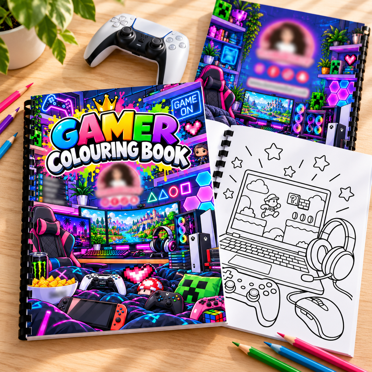 Gamer A4 Colouring Book