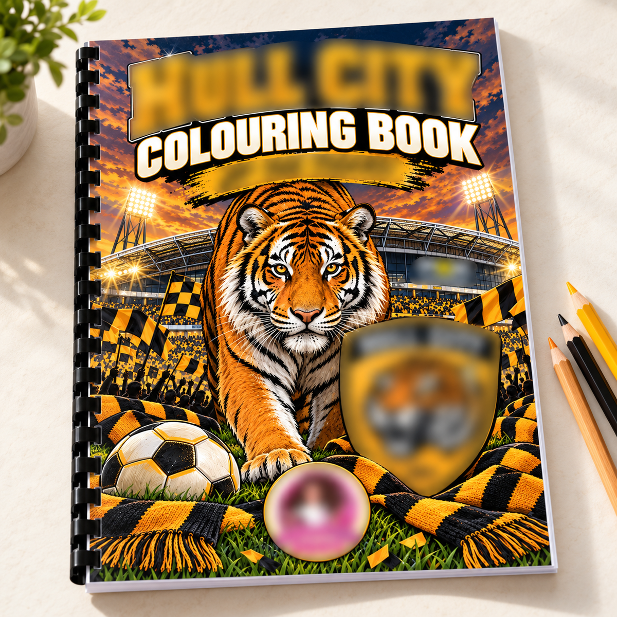 Hull-City A4 Colouring Book