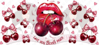 Love You Cherry Much 16oz UVDTF Wrap