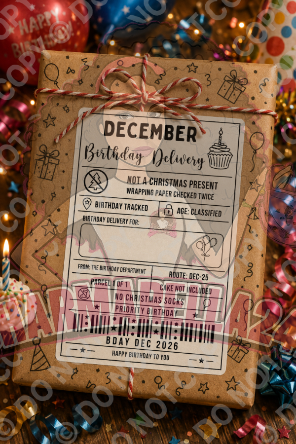Personalised Christmas Festive 4x6 Parcel Labels – Pack of 10