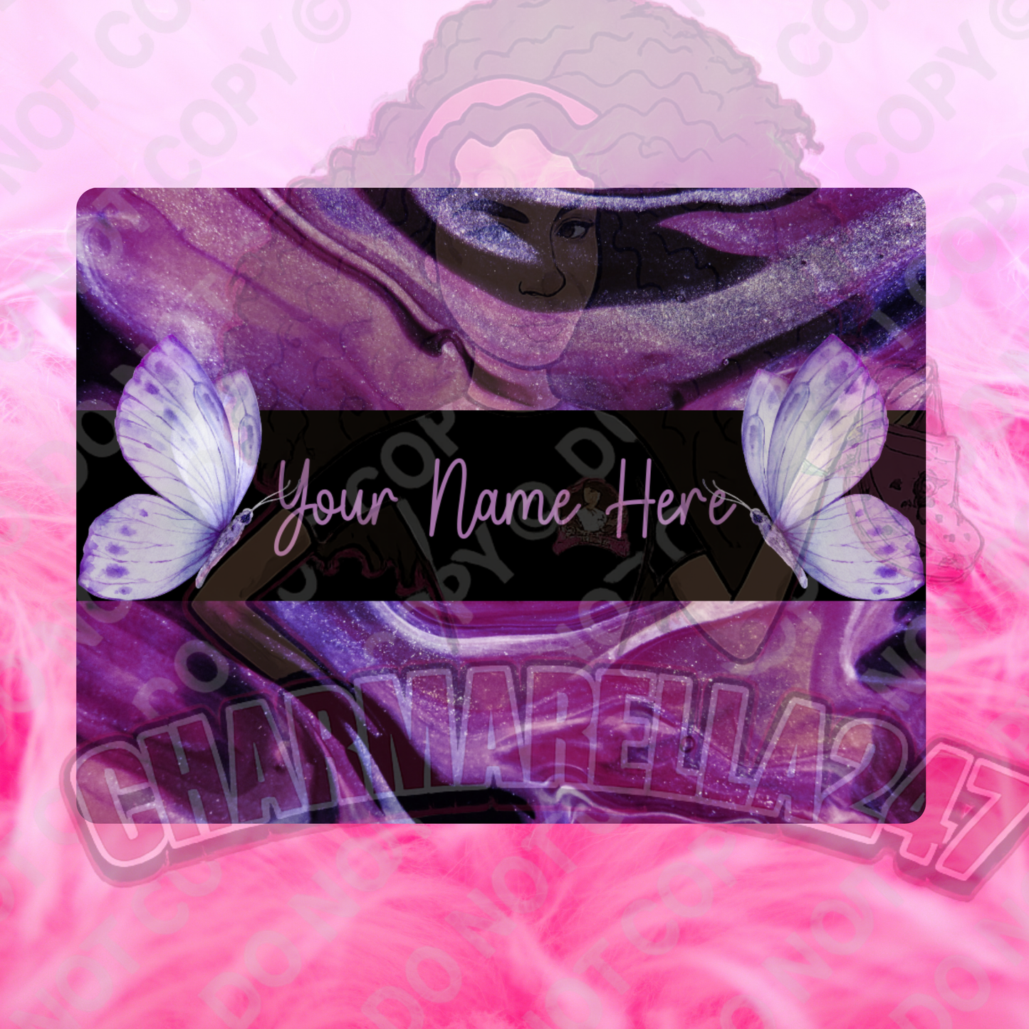 Purple Butterflies Chopping Board