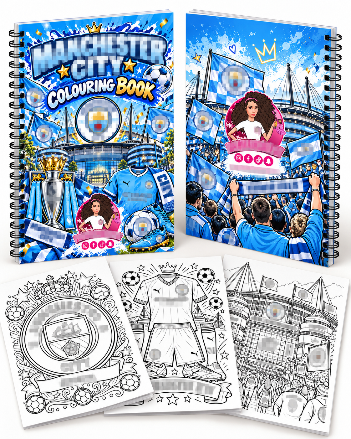Man-City A4 Colouring Book