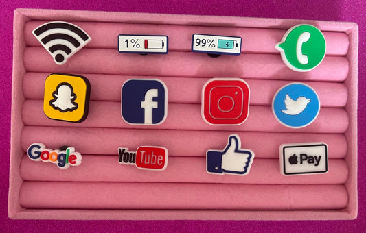 Social Media Inspired PVC Charms
