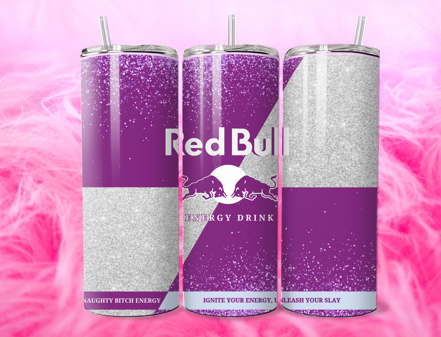 READY TO PRESS 20oz TUMBLER WRAP PRINT R BULL DRINK